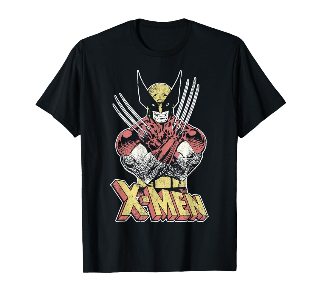 MARVEL Wolverine X-Men ウルヴァリン Tシャツ Amazon | Marvel X-Men ウルヴァリン ヴィンテージ クロウ